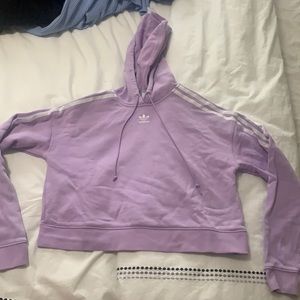 Lavender cropped hoodie